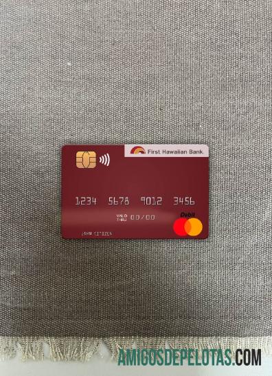 Hawaii primeiro banco havaiano Mastercard Photolook Front exemplo real